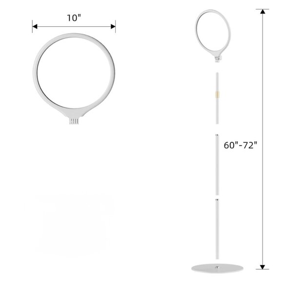 Minimalistic Sleek design 10.5" Ring Light with Stand & Remote control!! - Picture 2 of 4
